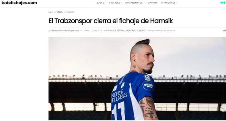 Trabzonspor Hamsik ile anlaştı !!!